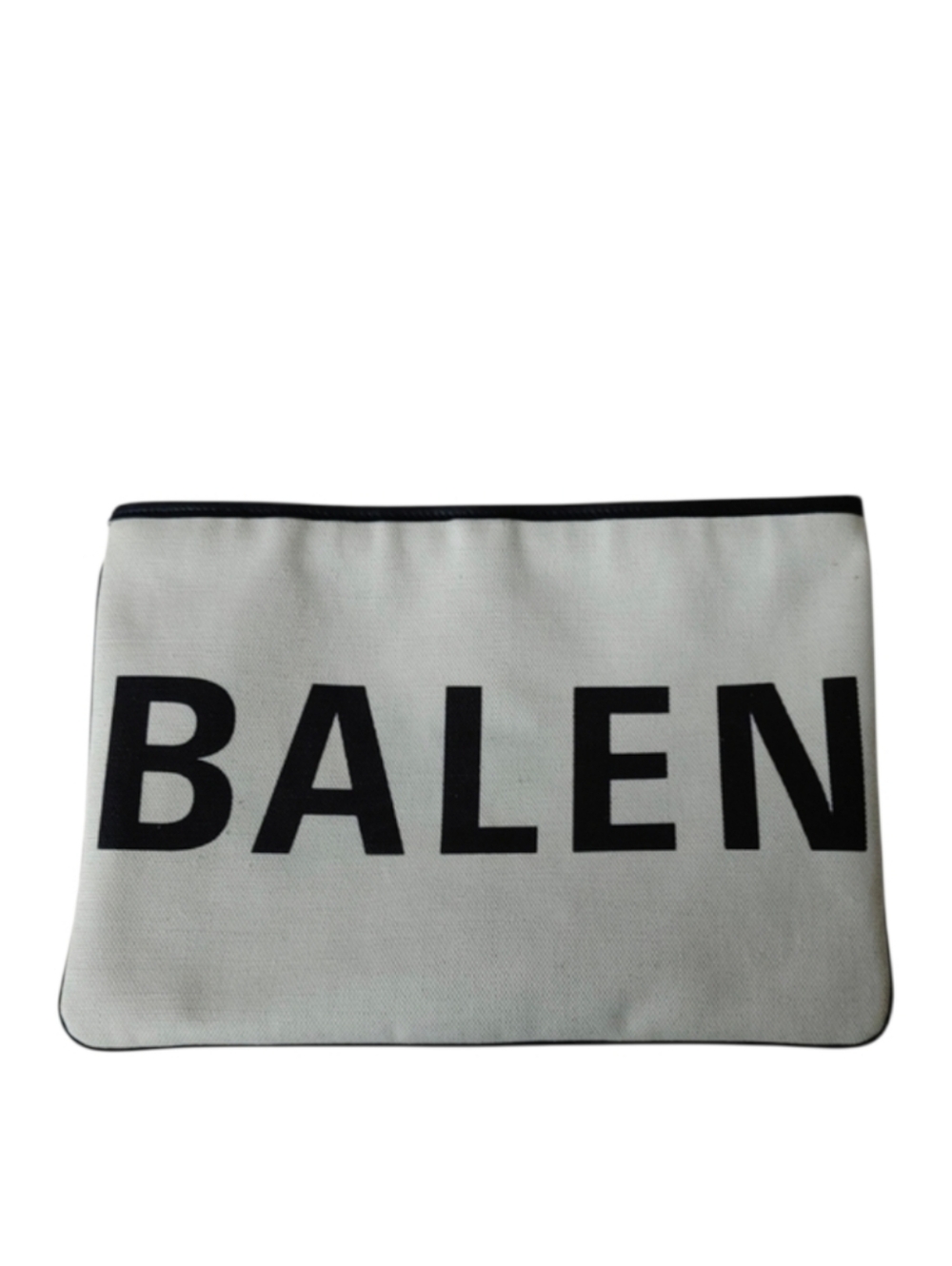 Balenciaga Clutch Canvas & Leather Bag